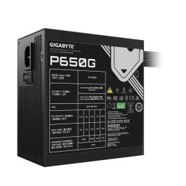 Gigabyte GP-P650G Fuente Alimentación PC Gaming 650W ATX 80 PLUS Bronze Ventilador 120mm Negra No Modular Gigabyte GP-P650G Fuente Alimentación PC Gaming 650W ATX 80 PLUS Bronze Ventilador 120mm Negra No Modular