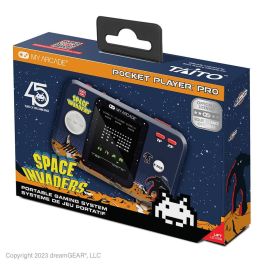 My Arcade Pocket Player Consola Retro Portátil Space Invaders Pantalla 2.75" Color Alta Resolución Altavoz Integrado Licencia Oficial