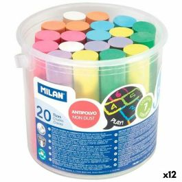 Tizas Milan Multicolor (20 Piezas) (12 Unidades) Tizas Milan Multicolor (20 Piezas) (12 Unidades)