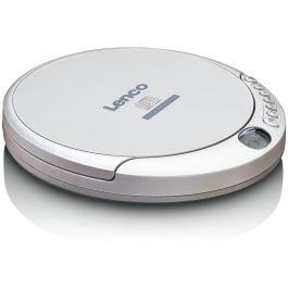 Lenco CD-201 Reproductor de CD Portátil Plata con MP3 y Antichoque. Ideal para viajes