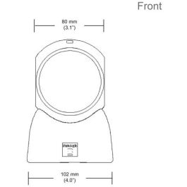 Honeywell Metrologic MS7120 Orbit - Escáner de Código de Barras 1D, USB, Color Gris, Longitud de Onda 650 nm, CDRH Class IIa