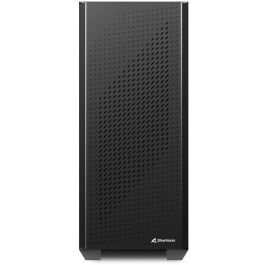 SHARKOON VS9 Midi Tower Negro ATX, micro ATX, Mini-ITX para PC con Gestión de Cables y Puertos USB 3.0