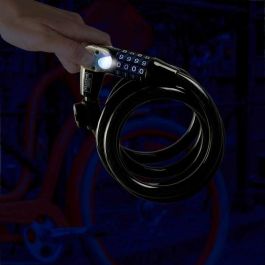 Burg Wachter Candado para Bicicleta 230 180 L, BUR4003482072806, 180 cm, 12 mm Acero con LED