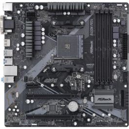 Asrock Placa Base AM4 B450M Pro4, Chipset AMD B450, Micro ATX, 128GB DDR4, RGB, Dual M.2, USB 3.2 Gen2, 90-MXBEG0-A0UAYZ Asrock Placa Base AM4 B450M Pro4, Chipset AMD B450, Micro ATX, 128GB DDR4, RGB, Dual M.2, USB 3.2 Gen2, 90-MXBEG0-A0UAYZ