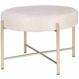 DKD Home Decor Butaca Blanco Natural Poliester Madera 80 x 78 x 91 cm