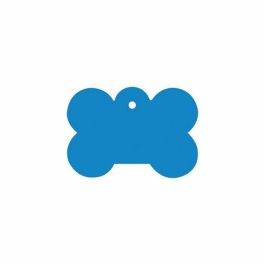 Placa identificativa para collar Imarc Bone Azul