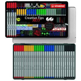 Stabilo Creative Tips Rotulador Punta Calibrada, Estuche Metálico Arty con 30 Rotuladores y 5 Puntas por Color Stabilo Creative Tips Rotulador Punta Calibrada, Estuche Metálico Arty con 30 Rotuladores y 5 Puntas por Color Precio: 34.50000037. SKU: B16R3MK96L