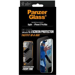 PanzerGlass iPhone 17 Pro Max UWF Fastfit Protector de Pantalla Negro para Apple iPhone 17 Pro Max