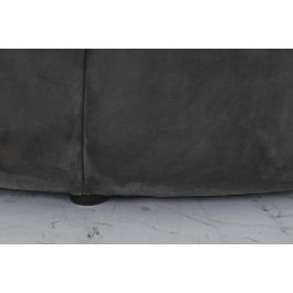DKD Home Decor Reposapies Scandi Gris 85x85x48 cm | Puff Diseño Nórdico con Altura de Asiento 48 cm en Poliéster y MDF