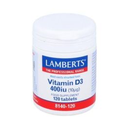 LAMBERTS Vitamina D3 400 UI 120 Comprimidos. Ayuda al mantenimiento de huesos, dientes y sistema inmune Precio: 15.8900005. SKU: B1K5G4ZJPC
