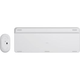 Logitech 920-009205 MK470 Slim Teclado y Ratón Inalámbricos, QWERTY, Completo, Diseño Compacto Moderno, Blanco