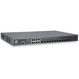 Level One GTL-2091 Switch Gestionado L3 Gigabit Ethernet 8x GE 12x10GSFP+ Montaje en Rack