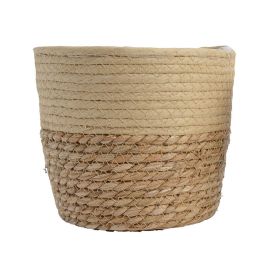 KSD Conjunto de 3 cestos de yute Ø20x17cm, natural