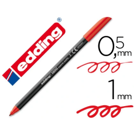 Edding Rotulador 1200 Punta Fibra Rojo Tinta Base Agua Punta Redonda 0.5 mm Trazo 1 mm Precio: 6.59000001. SKU: B1B44NWP2E