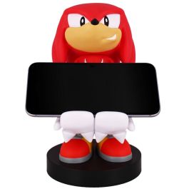 EXQUISITE GAMING Soporte Cable Guy Knuckles Sonic 21cm para Mando PS5/Xbox y Smartphone, Figura de Sujeción
