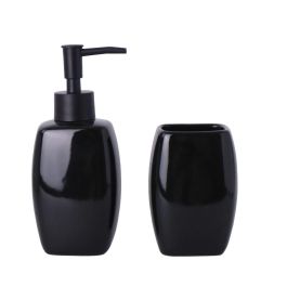 Set de Baño Versa Negro Cerámica Precio: 6.99620064. SKU: B1CDZ69MVQ