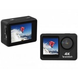 Sunstech ADVENTURE4KBK Cámara Deportiva Digital Adventure 4K 16MP 170º Gran Angular WiFi Sumergible 30m Sensor Sony Negra