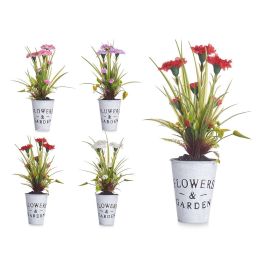 Planta Clavel Bote Metal Surtidos Ibergarden 15x31x12cm (12 Unidades)