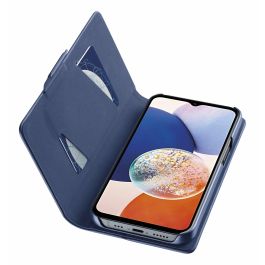 Cellularline Funda Libro para Samsung Galaxy A15 5G, Cierre Magnético, Soporte, Piel Sintética Azul