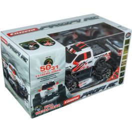 Carrera -PX- Ford F-150 Raptor Off-Road RC 2,4GHz - Coche Teledirigido Escala 1:18, Negro, Rojo, Blanco