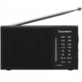Sunstech Radio Portátil RPS412BK Negra