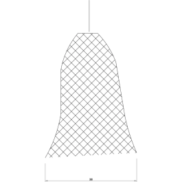 Dzerzhinsk Lámpara Colgante SKD-P80010 con Diseño Único y Elegante, Acabados de Calidad, Cable Ajustable, Apta para Bombilla E27