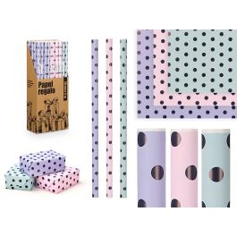 Rollo Papel Regalo 70X200 Lunares Surtidos Colores Arte Regal (50 Unidades)