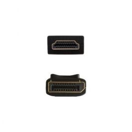 Aisens Cable Conversor DisplayPort a HDMI DP-M - HDMI-M Negro 2,0M - 4Kx2K@30Hz, Compatible con DisplayPort 1.2a y HDMI 1.4b