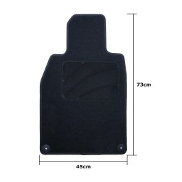 Set de Alfombrillas para Coche OCC Motorsport OCCPS0014LOG Negro Porsche 911 992 Terciopelo 5 Piezas