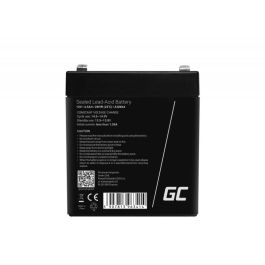 Green Cell Batería AGM44 12V 4.5Ah para Sistemas de Seguridad y UPS, Negro