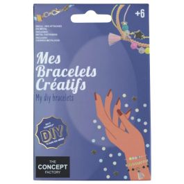 The Concept Factory Kit Pulsera Diy - Modelos Surtidos (Rosa, Azul, Blanco-Negro), Para Mayores de 6 Años