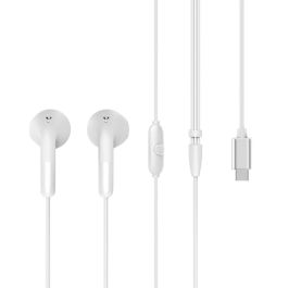 muvit for change auriculares estéreo E58 Tipo C blancos