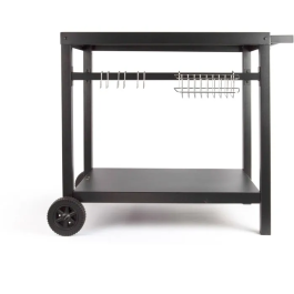 Livoo GS130 Carrito para Plancha - Bandeja 85 x 50 cm, Apto para Planchas de 2, 3 o 4 Quemadores, Acabado Metálico