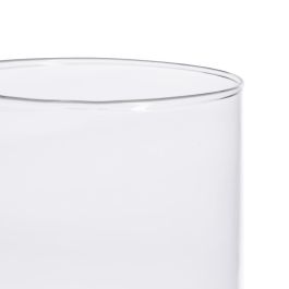 Jarrón Decoración Transparente Cristal 10 X 10 X 20 cm