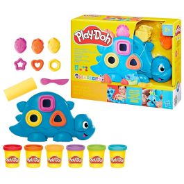 Play-Doh G0491 Set de Modelado Dinosaurio Formas y Colores - Kit con 11 Herramientas y Actividades Sensoriales para Niños +2 Años