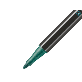 Stabilo Rotulador Pen 68 Metálico Acuarelable Verde Punta Gruesa 1mm