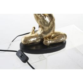 DKD Home Decor Lámpara Sobremesa Colonial Dorado Negro 25 x 49 x 25 cm