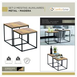 Set de 2 Mesas Auxiliares Confortime 40 cm y 35 cm (2 Unidades) Set de 2 Mesas Auxiliares Confortime 40 cm y 35 cm (2 Unidades)