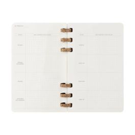 Moleskine DSSPB12MWH3Y26 Agenda 2026 Tapa Blanda 12 Meses Espiral L (13 x 21 cm) Negra
