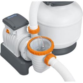 Bestway Filtro de Arena con Prefiltro 7,57 m³/h y Dispensador ChemConnect para Piscinas de 1.100-54.500 L - Blanco