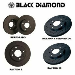 Discos de Freno Black Diamond BDKBD1863CD Taladrado Sólido Trasero