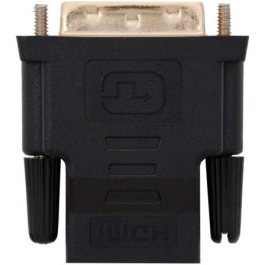Nanocable 10.15.0700 Adaptador DVI 24+1 Macho a HDMI Hembra Tipo A - Conector Oro 24K Negro Nanocable 10.15.0700 Adaptador DVI 24+1 Macho a HDMI Hembra Tipo A - Conector Oro 24K Negro