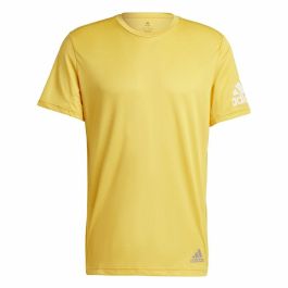 Camiseta de Manga Corta Hombre Adidas Run It Amarillo Camiseta de Manga Corta Hombre Adidas Run It Amarillo