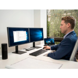 Kensington Ratón Pro Fit Inalámbrico Diestro Azul, 800-1200-1600 DPI, Nanorreceptor Almacenable, Sensor Óptico HD