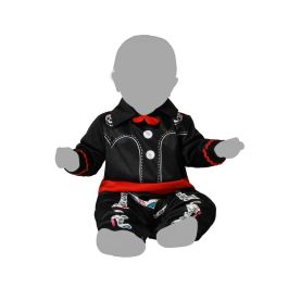 Disfraz Mono Esqueleto Mexicano Bebé Niño 6-12 Meses Halloween Día de Muertos Multicolor