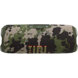JBL JBLFLIP7SQUAD Altavoz Portátil Bluetooth Flip 7 Sonido Pro, AI Sound Boost, 35W, 16h Autonomía, IP68 Resistente Agua/Polvo, Camuflaje