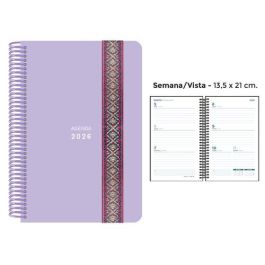Agenda Anual (2026) Senfort Pastel Espiral Tapa Pp Con Goma Decorada 135X210 S/V Lila Precio: 9.78999989. SKU: B14NQCQAM9