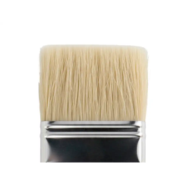 Liderpapel Brocha Paletina Plana Ancho 57 mm Pelo de Cerda Natural Certificado FSC para Óleos y Acrílicos
