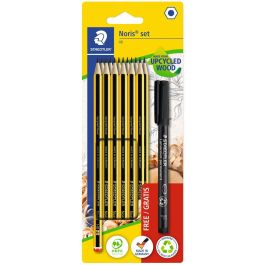 STAEDTLER Set de Lápices Noris 100% PEFC + 1 Lumocolor, Hexagonal, Múltiples Durezas, para Arte, Dibujo, Oficina y Escuela, Blister 12 Uds. Precio: 27.50000033. SKU: B122TAWC72