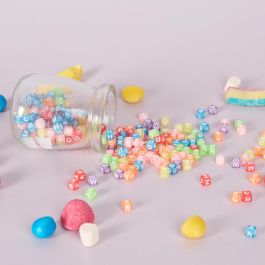 Jeux 2 momes Tarro de 300 Cuentas de Plástico